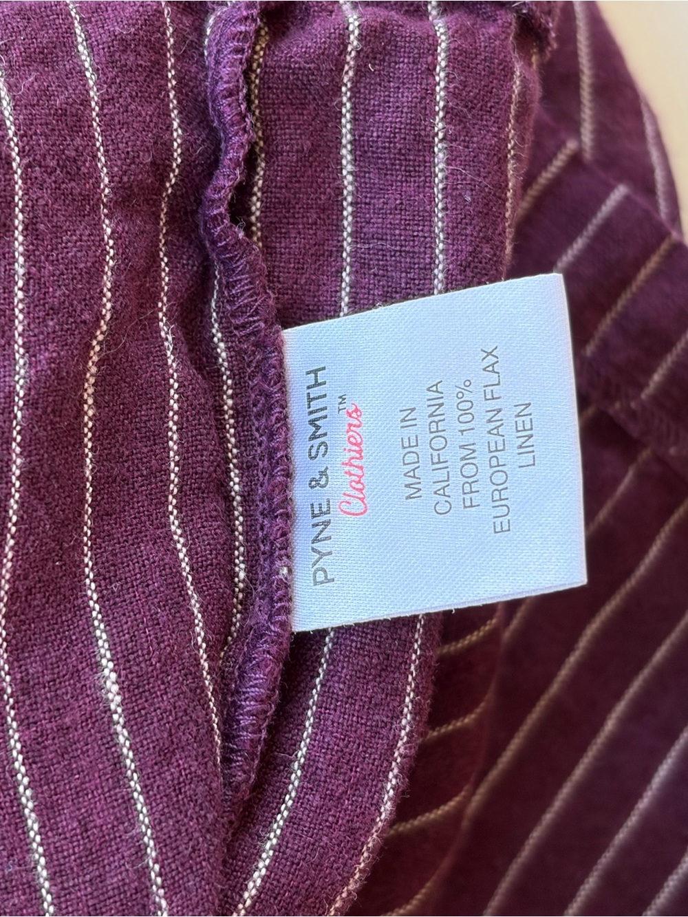 Pyne & Smith Plum Striped Button-Front Midi Dress - Picture 7 of 7